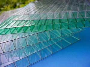 Feuille de <span class=keywords><strong>polycarbonate</strong></span> cellulaire de blocage uv ondulé transparent clair pour toiture et serre - Product Image 6