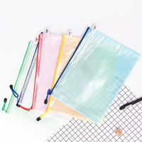 Carpeta Impermeable de Gran Capacidad al por Mayor, con Cierre de Cremallera de PVC, Tamaños A4, A5, B4, B5, para Estudiantes y Oficina