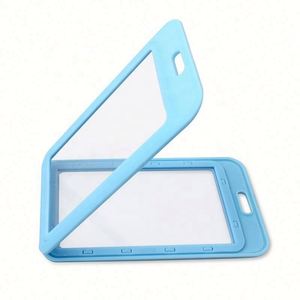 Porta Tarjetas de Identificación de Plástico Transparente de Doble Cara Personalizado, Material PP, para Tarjetas de Visita en Eventos o Trabajo - Product Image 6