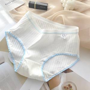 Groothandel Kant Afgezet Mid Taille Dames Puur Katoenen Ondergoed, Volledig Katoenen Kruis Antibacteriële Driehoek Broek - Product Image 4