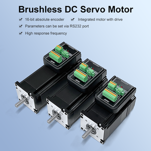 Motor Servo DC Sin Escobillas Nema 23 de 16 bits, Trifásico, 8 Polos, 3000 rpm, 90W, 140W, 180W con Controlador de Motor Integrado - Product Image 2