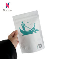 Sac à café écologique recyclable avec valve, biodégradable, compostable, de qualité alimentaire, emballage pour café, sachet autoportant