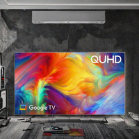 Penjualan pabrik Tiongkok Tv pintar Led Dvb-s2 4k tanpa bingkai 55 "inci untuk rumah atau Hotel google Android Webos