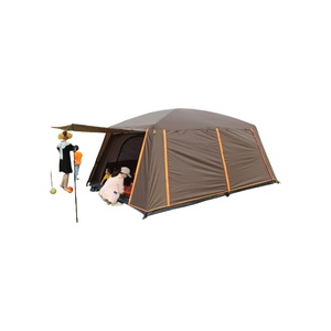 เต็นท์แคมป์ปิ้งกลางแจ้งแบบกันน้ำ ทนทาน รูปทรงสี่เหลี่ยม หลายห้อง สำหรับการเดินทางไกล ผลิตจากผ้า Oxford โครงสร้างสองห้องนอน รุ่น ZP0004 up Ou - Product Image 2