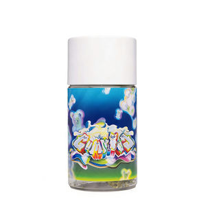Custom Design Cylinder 3.5g Flower <b>Jar</b> with Child Resistant Lid Food Grade Plastic Packaging for & Herbs - Product Image 1