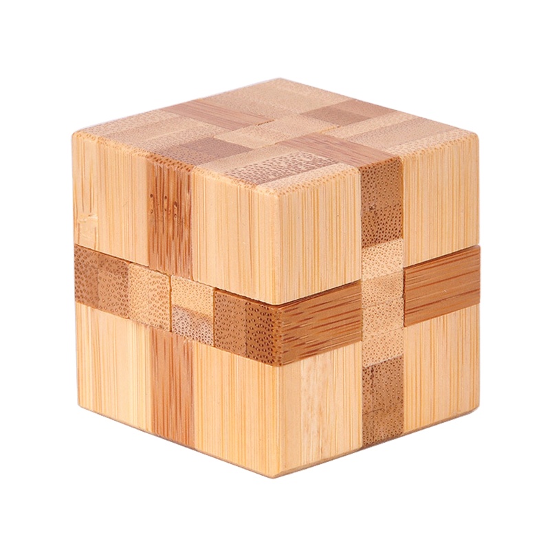 IQ Brain Teaser 3D Wooden Puzzle Interlocking Game Toy