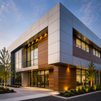 Matériaux de construction haut de gamme, panneau composite en aluminium ACP, panneau de façade extérieure pour projets de construction mondiaux