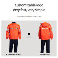 Chaqueta de invierno personalizada para exteriores, uniforme de seguridad para hombres y mujeres, abrigo con capucha reflectante, ropa de trabajo cálida, venta al por mayor.