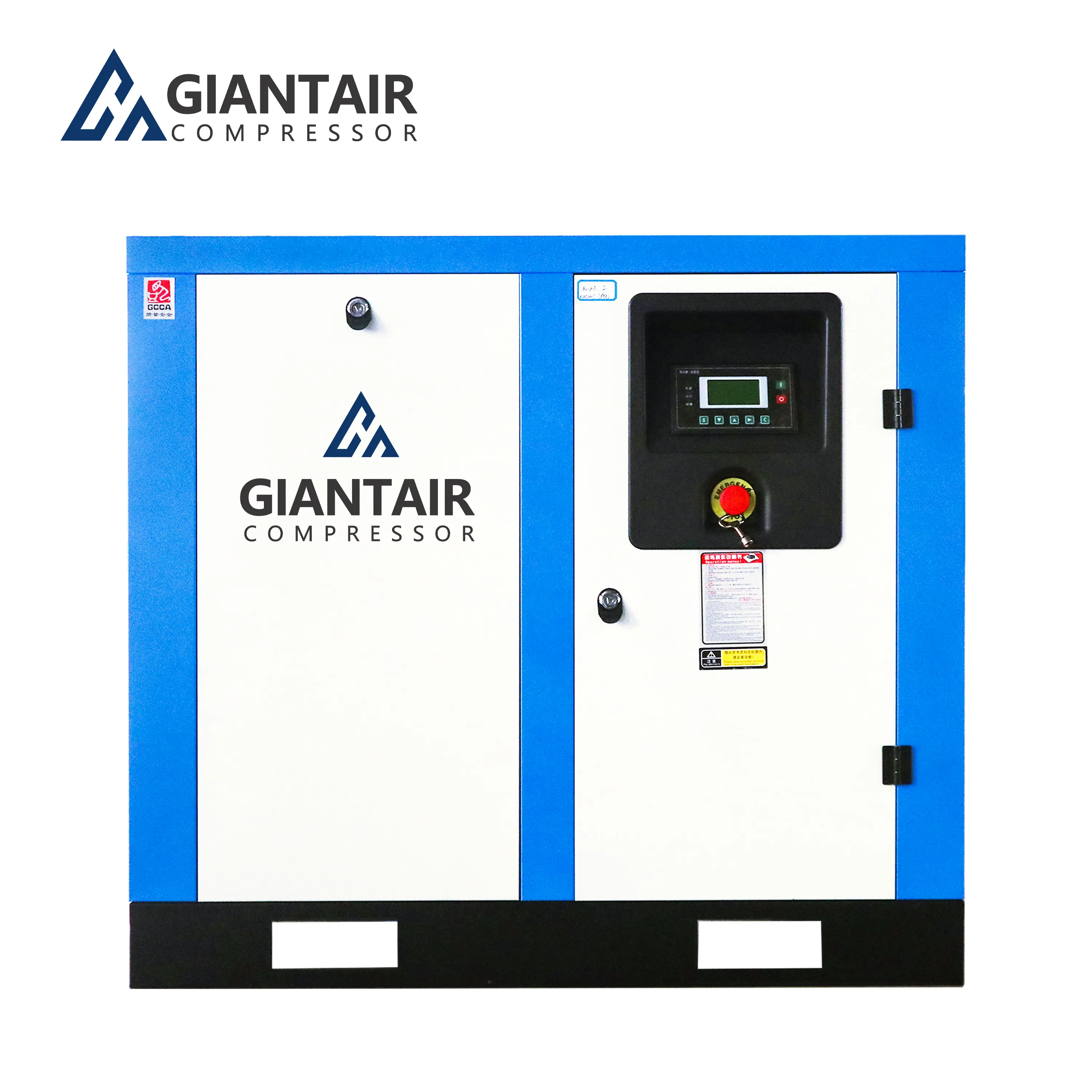 GiantAir 7.5Kw/10Hp 나사 공기 압축기 Hanbell 또는 Baosi 사용하기 쉽고 유지 보수 공기 압축기 200L 200 리터