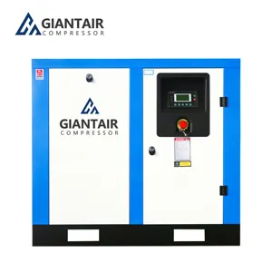 GiantAir 7.5Kw/10Hp Screw Air Compressor Hanbell Or Baosi Easy For Use And Maintenance Air Compressor 200L 200 Liter