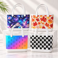 Geprinte EVA strandtas, meerdere maten, waterdicht, watertransfer UV-print, handtas, DIY bedelgat, zomer, reizen, groothandel