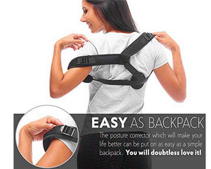 Corsetto Indietro cintura di Sostegno Lombare Con Cuscino <span class=keywords><strong>Per</strong></span> Il Mal di Schiena Ue di Stoccaggio <span class=keywords><strong>Postura</strong></span> Correttore Fit Bit Reggiseno 2 En 1 - Product Image 3