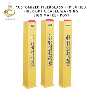 Postes de Advertencia de Plástico Reforzado con Fibra de Vidrio, Resistentes a la Corrosión, Portátiles y Fáciles de Instalar, para la Construcción de Carreteras - Product Image 2