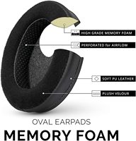 Untuk ATH M50X M50BT MRS7 Banyak Lagi Model Headset Universal Busa Memori Hitam Bantalan Telinga Pengganti Bantalan Telinga