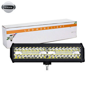 12 Inch A MENÉ <span class=keywords><strong>le</strong></span> Guide Optique Combiné D'inondation de Tache de Faisceau Triple Rangée De Barres Lumineuses de Conduite Hors Ro - Product Image 1