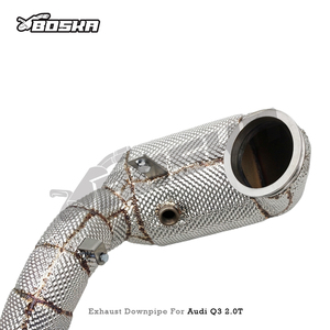 Downpipe Catalizado de Alto Flujo Personalizado para Audi Q3 2.0T 2019-2021 Boska Racing, Acero Inoxidable 304, 1.5mm de Grosor, 200 Celdas OPF/GPF, 3 Años de Garantía - Product Image 5