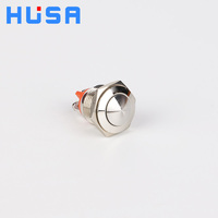 Interrupteur à bouton-poussoir intelligent mécanique HUSA de haute qualité IP65, 16mm-22mm, 1NC, marche/arrêt, 2 bornes à vis, métal, AC250V, pour appareils électroménagers