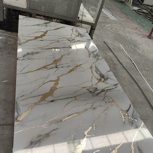 SD Trọng lượng nhẹ <span class=keywords><strong>PVC</strong></span> tấm đá cẩm thạch UV tường bằng đá cẩm thạch Bảng điều khiển dễ dàng cài đặt và Diy Nhà dự án - Product Image 3