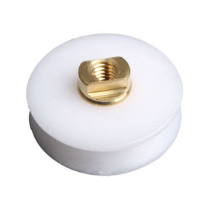 Rouleau concave Juwoya de 22,5 mm de diamètre avec trou de 4 mm, poulie pour porte de douche, roue pour porte coulissante en verre de salle de bain - Product Image 3