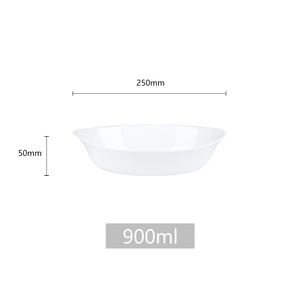 Plat de cuisson Grande casserole à lasagne Ustensiles de cuisson en <span class=keywords><strong>verre</strong></span> <span class=keywords><strong>trempé</strong></span> profond Casseroles ovales pour la cuisson Cadeaux de torréfaction Baker - Product Image 3