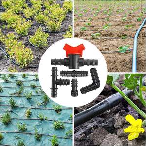 Kit de raccords d'irrigation, connecteurs de tuyaux de 16 mm, coudes, tés, bouchons pour systèmes d'arrosage goutte à goutte - Product Image 3