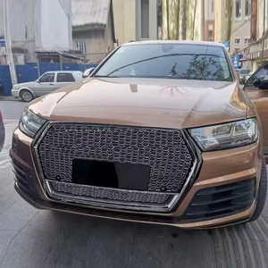 กระจังหน้าทรงรังผึ้งโครเมียม ABS คุณภาพสูงสำหรับ Audi Q7 SQ7 4M RSQ7 ปี 2016-2019 อะไหล่ทดแทนใหม่ กรอบล่าง ติดตั้งง่าย PNB - Product Image 5