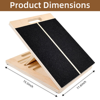 Planche inclinable réglable en bois personnalisée pour la thérapie des pieds, équipement d'étirement des mollets, planche inclinée en bois pour l'exercice, directement de la meilleure usine