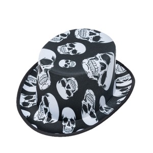 Costume <span class=keywords><strong>de</strong></span> <span class=keywords><strong>magicien</strong></span> noir style Lincoln avec <span class=keywords><strong>chapeau</strong></span> haut-<span class=keywords><strong>de</strong></span>-forme et queue-<span class=keywords><strong>de</strong></span>-pie, vintage, pour spectacle festif, motif crâne plage, en tissu composite EVA, style français - Product Image 5