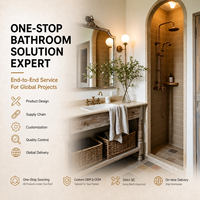 Ensemble de salle de bain moderne en céramique à installation facile, directement de l'usine, pour projets de villas et d'hôtels (vasque, toilettes, baignoire autoportante)