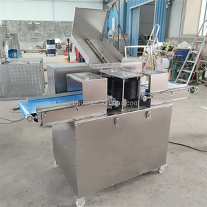 Coupe-lanières de viande automatique professionnel avec convoyeur, machine à découper la viande fraîche, coupe-lanières, machine à faire des lanières de poulet - Product Image 1