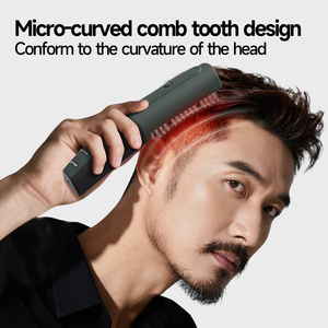 Peigne de massage électrique portable à lumière rouge pour le soin du cuir chevelu avec micro-courant EMS et vibrations, lisseur de cheveux - Product Image 3