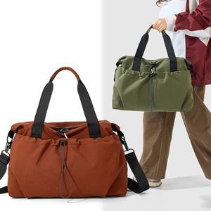 Multifunctional <b>Women</b> Tote <b>Bag</b> Zipper Drawstring Front Pocket Adjustable Shoulder Strap Water Resistant <b>Gym</b> Travel Weekender - Product Image 1