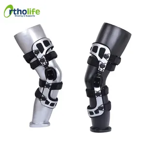 OL-KN038 Best Quality Strong Adjustable Conquer Osteoarthritis Arthritis Brace Knee OA Double Upright Knee Brace