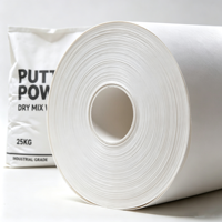 Printable Extensible White Kraft Paper High Tear Resistance Elastic Sack Paper for Dry Mortar Putty Powder Sacks