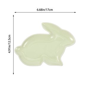 Tavşan şeker paskalya servis tabakları Bunny kase yiyecek tepsisi seramik dekorasyon tatlı çanak - Product Image 4