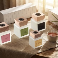 Bouteille diffuseur en verre givré mat de 50 ml pour huiles essentielles et parfums