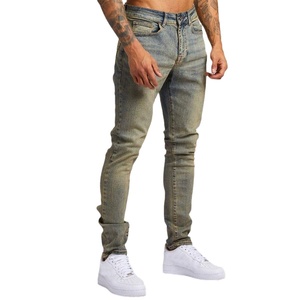 <span class=keywords><strong>Jeans</strong></span> Ajustados Elásticos para <span class=keywords><strong>Hombre</strong></span>, Corte Slim, Cintura Media, Cómodos, Estilo Lápiz - Product Image 4