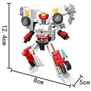 ZEKO KB2001 5 en 1 PentaStorm <span class=keywords><strong>Robot</strong></span> gigante juguetes modelo 5 uds Robots transformadores para niños bloques de construcción juego de juguetes de ladrillos - Product Image 4