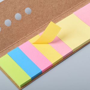 Juego de Notas Adhesivas Personalizadas con Logotipo Impreso, con Regla y Cubierta de Papel Kraft, Regalo Promocional para Estudiantes y Profesores - Product Image 4