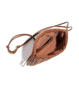 Sac à bandoulière tissé pour femme OEM, collection Printemps-Été, fermeture éclair, en PU, doublure en polyester, petit format, portable - Product Image 4