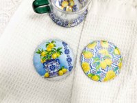 Sous-verres ronds en cuir PU personnalisables avec logo, style vintage de luxe, pour tasses à café et boissons