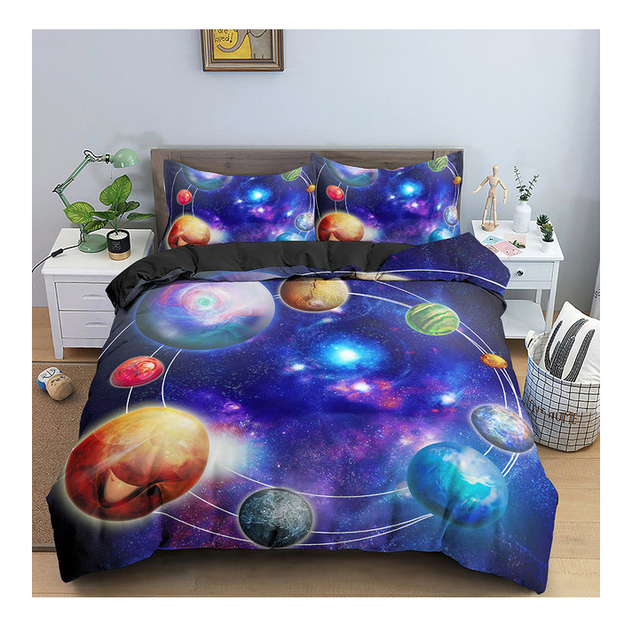 Cartoon Double Bed Duvet Cover Set Home Duvet Cover Cotton Children Custom Print 3d Printed Duvet Cover Set