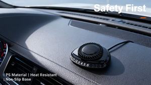 מפזר ארומתרפיה לרכב עם מספרים משולבים, מופעל על ידי אנרגיה סולארית, ללא ריח, מסתובב, עשוי פלסטיק. - Product Image 5