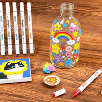Marqueur acrylique double pointe double couleur à encre liquide directe, 24/48/72/96/120/168 couleurs, pour le dessin DIY sur pierre, papier, verre