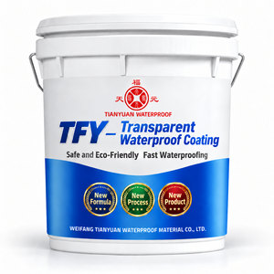 Revêtement transparent imperméable liquide blanc laiteux appliqué au pinceau sur les carreaux existants <span class=keywords><strong>pour</strong></span> la <span class=keywords><strong>protection</strong></span> des murs enduits - Product Image 1