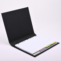 Carpeta de anillas 3/4 multicolor personalizada al por mayor, carpeta de hojas sueltas de tapa dura de PP con tres anillos de cartón, material de papel