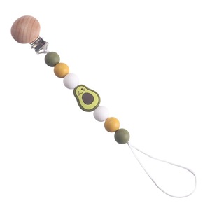 Sucette de bébé en silicone anti-goutte de fruits de dessin animé avec jouet en chaîne de <span class=keywords><strong>marguerite</strong></span> chaîne de sucette de gomme pratique et mignonne - Product Image 5