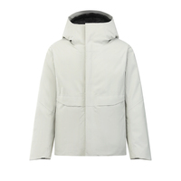 Veste de randonnée entièrement personnalisée, nouvelle collection automne-hiver 2026, épaisse, coupe-vent, imperméable, couleur unie, style technique, manteau tendance