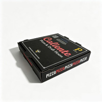 Boîte à pizza en carton ondulé de qualité alimentaire, impression personnalisée, motif couleur personnalisable, emballage alimentaire à emporter