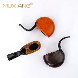MUXIANG Briar Wood Tobacco Pipe Bent Shape Handmade Smoking Pipe For Men Gift - Product Image 4